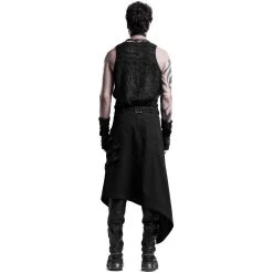 PUNK RAVE Mi-Jupe Kilt Asymétrique 'Dementor' Noire 20 PUNK RAVE Mi-Jupe Kilt Asymétrique 'Dementor' Noire -ALCHEMY GOTHIC shop mi jupe kilt asymetrique dementor noire 2