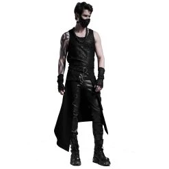 PUNK RAVE Mi-Jupe Kilt Asymétrique 'Dementor' Noire 21 PUNK RAVE Mi-Jupe Kilt Asymétrique 'Dementor' Noire -ALCHEMY GOTHIC shop mi jupe kilt asymetrique dementor noire 3