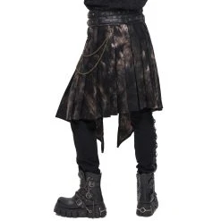 DEVIL FASHION Mi-Jupe Kilt Asymétrique 'Taurus' Noire Et Cuivre 32 DEVIL FASHION Mi-Jupe Kilt Asymétrique 'Taurus' Noire Et Cuivre -ALCHEMY GOTHIC shop mi jupe kilt asymetrique taurus noire et cuivre 10