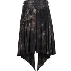 DEVIL FASHION Mi-Jupe Kilt Asymétrique 'Taurus' Noire Et Cuivre 36 DEVIL FASHION Mi-Jupe Kilt Asymétrique 'Taurus' Noire Et Cuivre -ALCHEMY GOTHIC shop mi jupe kilt asymetrique taurus noire et cuivre 14