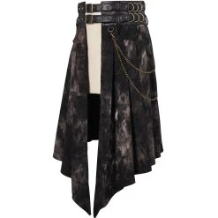 DEVIL FASHION Mi-Jupe Kilt Asymétrique 'Taurus' Noire Et Cuivre 37 DEVIL FASHION Mi-Jupe Kilt Asymétrique 'Taurus' Noire Et Cuivre -ALCHEMY GOTHIC shop mi jupe kilt asymetrique taurus noire et cuivre 15