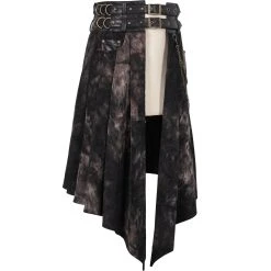 DEVIL FASHION Mi-Jupe Kilt Asymétrique 'Taurus' Noire Et Cuivre 38 DEVIL FASHION Mi-Jupe Kilt Asymétrique 'Taurus' Noire Et Cuivre -ALCHEMY GOTHIC shop mi jupe kilt asymetrique taurus noire et cuivre 16