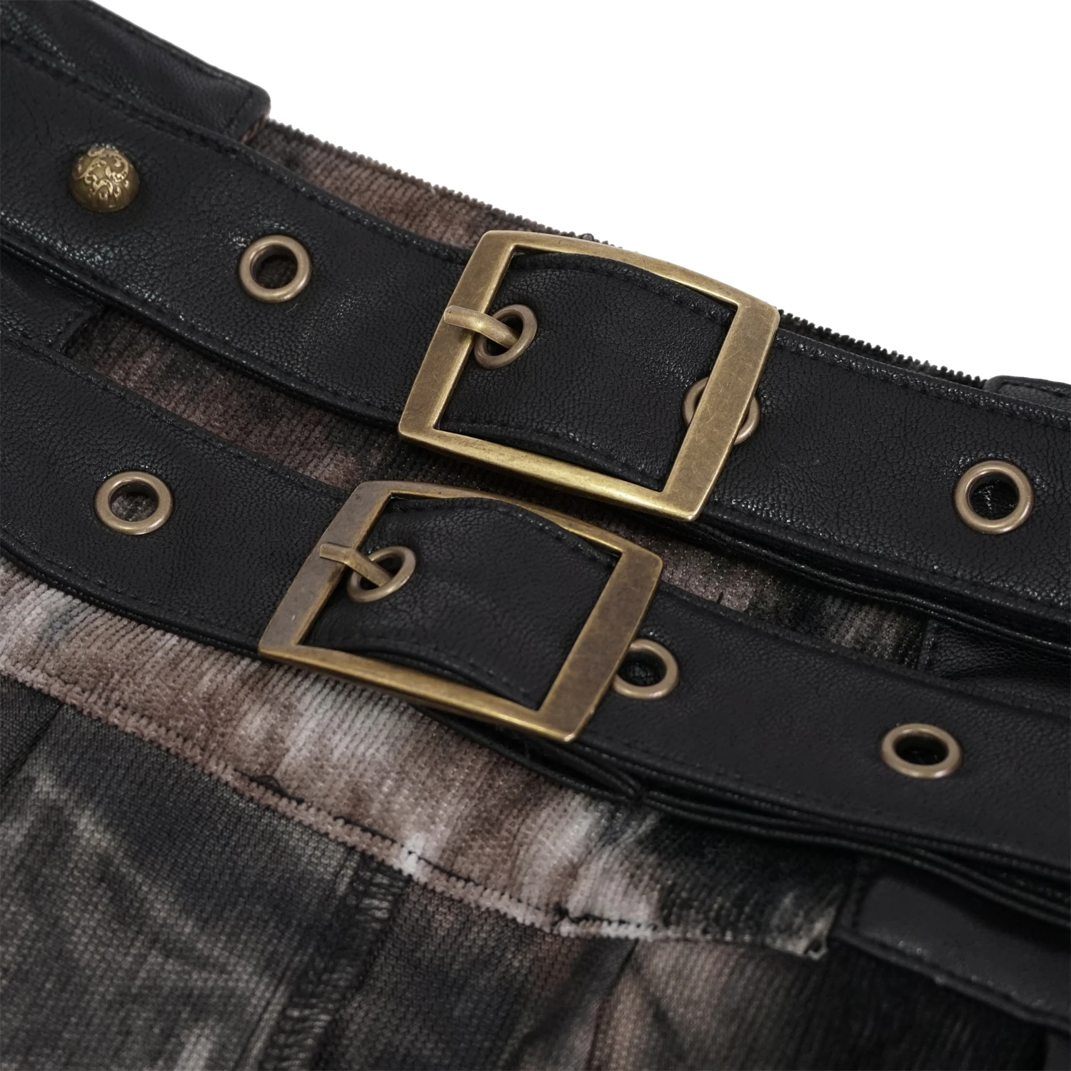 DEVIL FASHION Mi-Jupe Kilt Asymétrique 'Taurus' Noire Et Cuivre 20 DEVIL FASHION Mi-Jupe Kilt Asymétrique 'Taurus' Noire Et Cuivre – Image 18