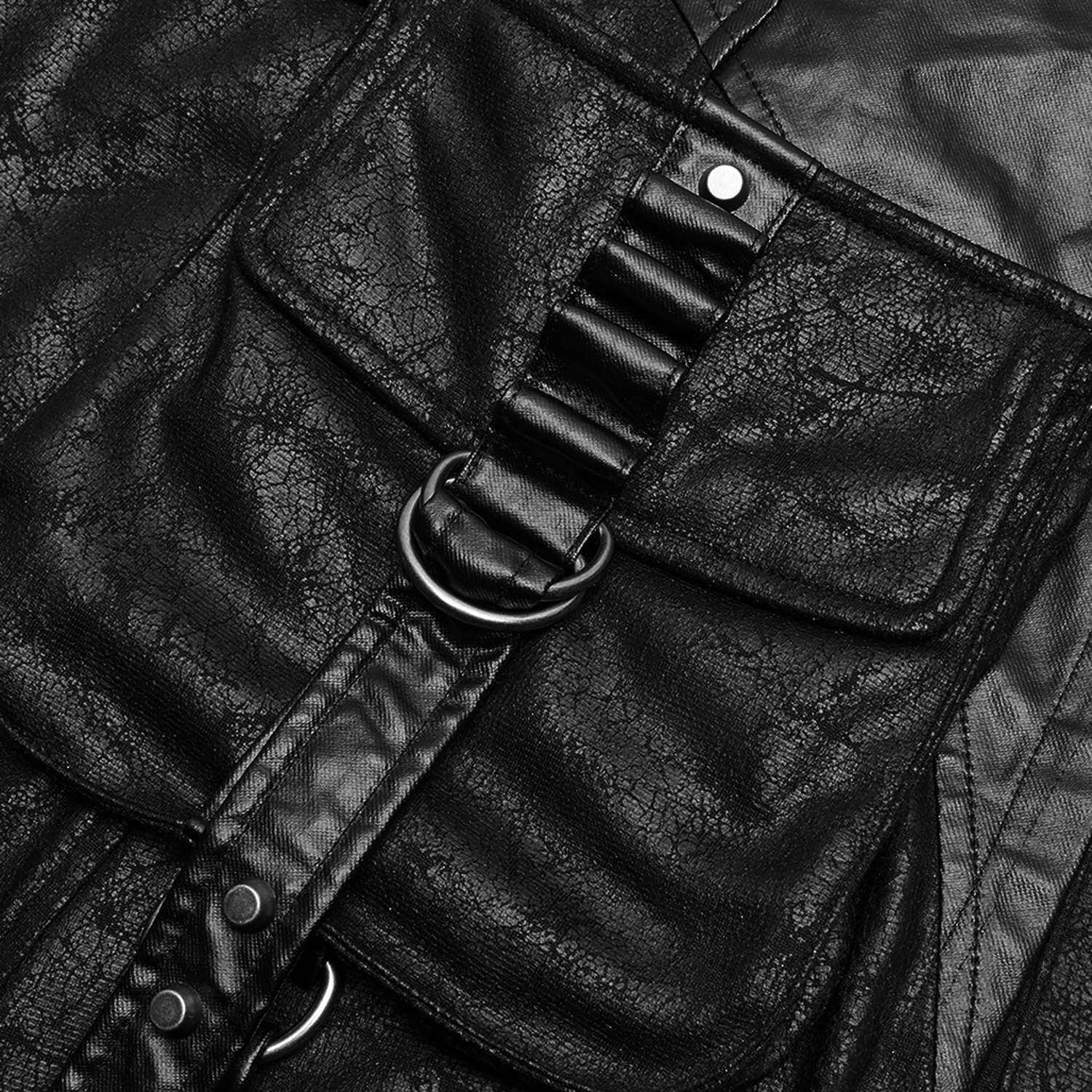 PUNK RAVE Mi-Jupe Kilt Pour Hommes 'Assassin's Creed' Noire 15 PUNK RAVE Mi-Jupe Kilt Pour Hommes 'Assassin's Creed' Noire – Image 13