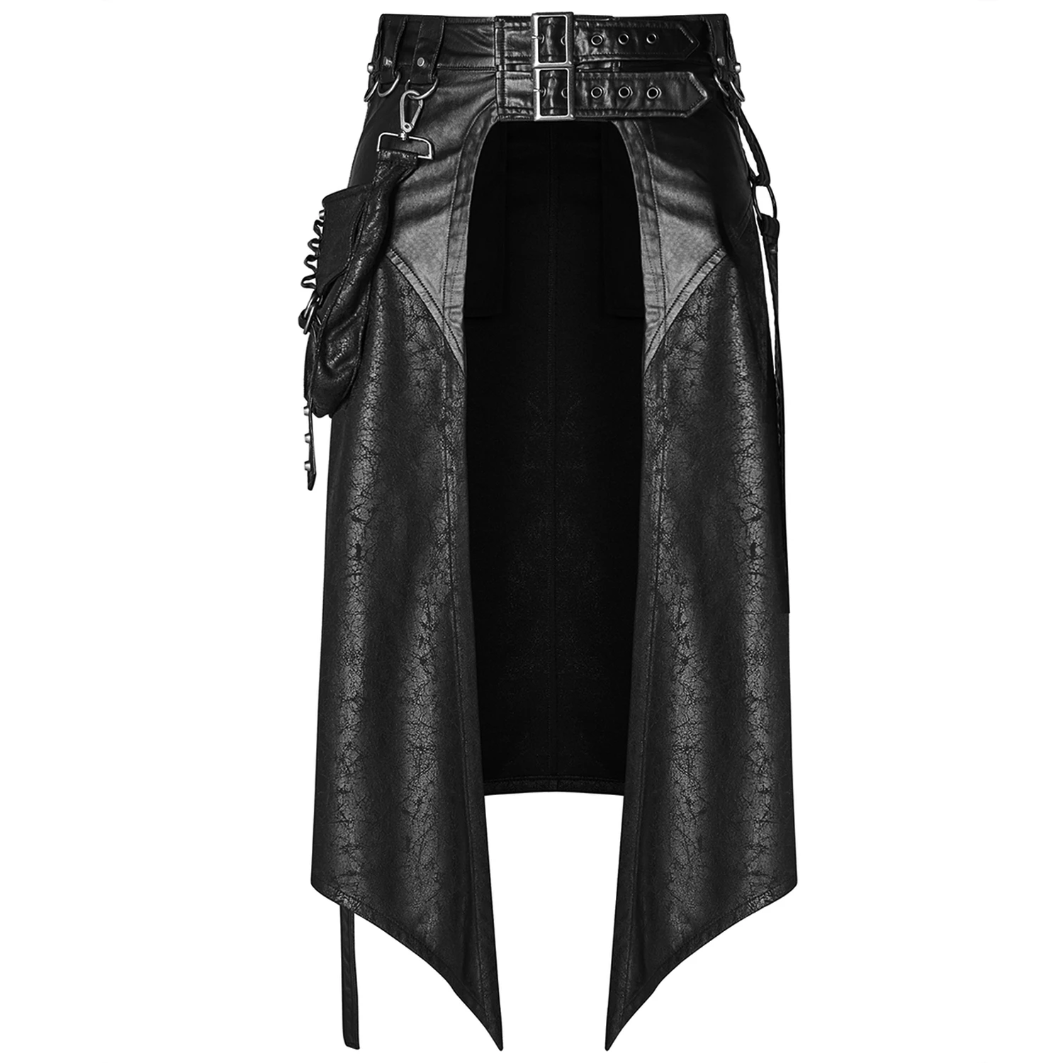 PUNK RAVE Mi-Jupe Kilt Pour Hommes 'Assassin's Creed' Noire 11 PUNK RAVE Mi-Jupe Kilt Pour Hommes 'Assassin's Creed' Noire – Image 9