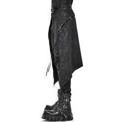 DEVIL FASHION Mi-Jupe Kilt Pour Hommes 'Catacomb' Noire -ALCHEMY GOTHIC shop mi jupe kilt pour hommes catacomb noire 6