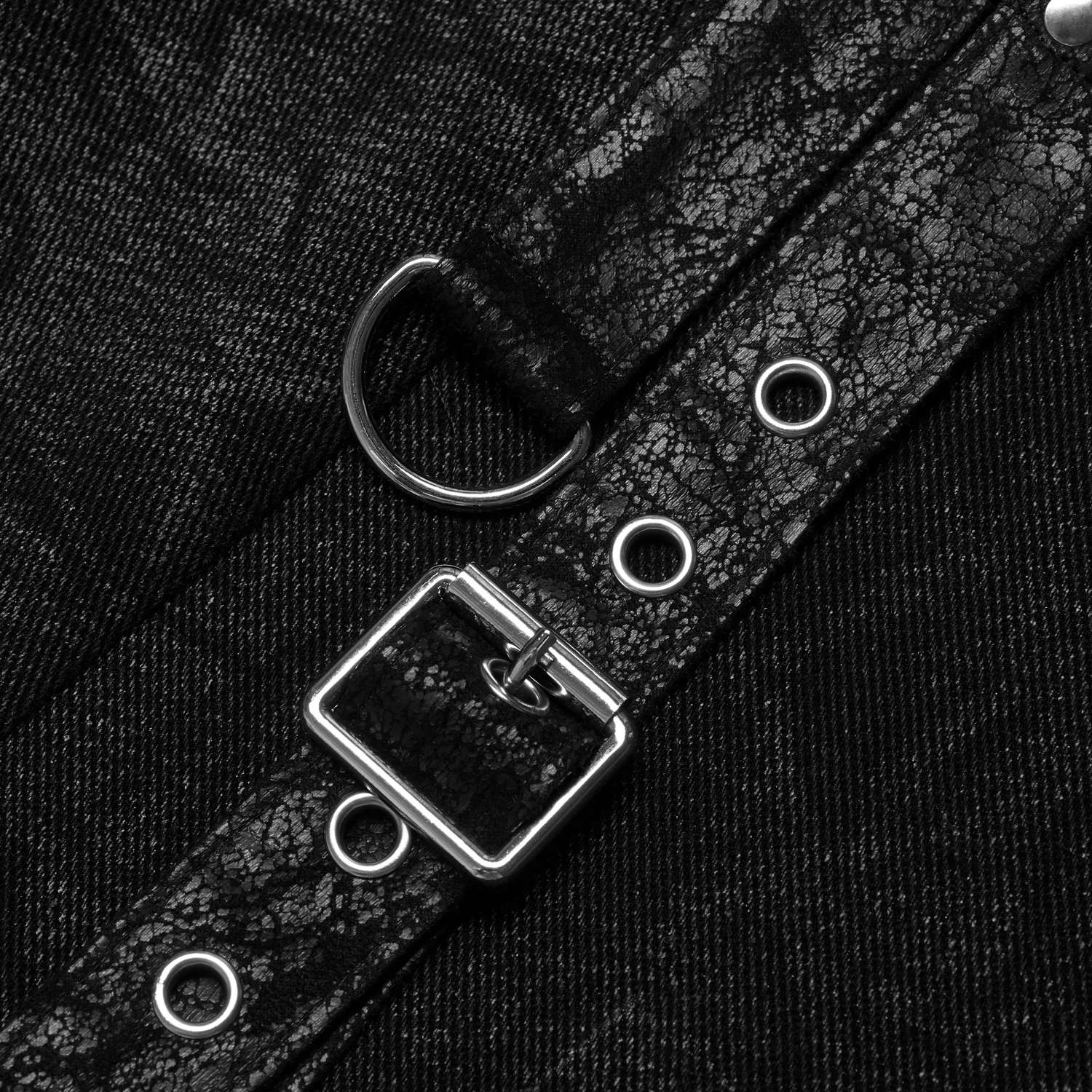 PUNK RAVE Mi-Jupe Kilt Pour Hommes 'Goth Stylish' Noire 16 PUNK RAVE Mi-Jupe Kilt Pour Hommes 'Goth Stylish' Noire – Image 14