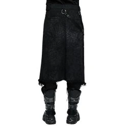 PUNK RAVE Mi-Jupe Kilt Pour Hommes 'Goth Stylish' Noire 23 PUNK RAVE Mi-Jupe Kilt Pour Hommes 'Goth Stylish' Noire -ALCHEMY GOTHIC shop mi jupe kilt pour hommes goth stylish noire 5