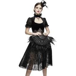 DEVIL FASHION Mini Chapeau Couronne 'Imperatrice' Noir -ALCHEMY GOTHIC shop mini chapeau couronne imperatrice noir 4