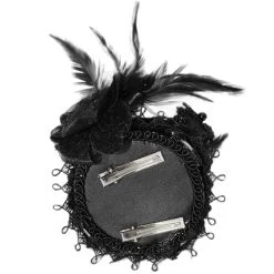 DEVIL FASHION Mini Chapeau Couronne 'Imperatrice' Noir -ALCHEMY GOTHIC shop mini chapeau couronne imperatrice noir 8