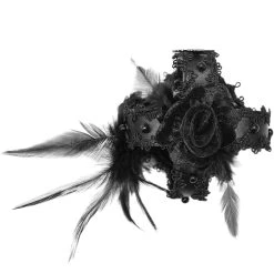 DEVIL FASHION Mini Chapeau Couronne 'Imperatrice' Noir -ALCHEMY GOTHIC shop mini chapeau couronne imperatrice noir 9