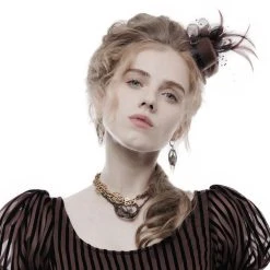 PUNK RAVE Mini Chapeau Steampunk 'Kraken' Café 16 PUNK RAVE Mini Chapeau Steampunk 'Kraken' Café -ALCHEMY GOTHIC shop mini chapeau steampunk kraken cafe 4