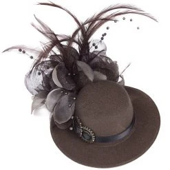 PUNK RAVE Mini Chapeau Steampunk 'Kraken' Café 17 PUNK RAVE Mini Chapeau Steampunk 'Kraken' Café -ALCHEMY GOTHIC shop mini chapeau steampunk kraken cafe 5