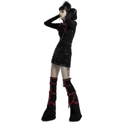 PUNK RAVE Mini-Jupe 'Decadent' Noire -ALCHEMY GOTHIC shop mini jupe decadent noire 10