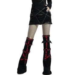PUNK RAVE Mini-Jupe 'Decadent' Noire -ALCHEMY GOTHIC shop mini jupe decadent noire 12