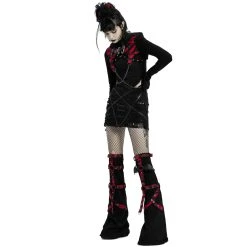 PUNK RAVE Mini-Jupe 'Decadent' Noire -ALCHEMY GOTHIC shop mini jupe decadent noire 5