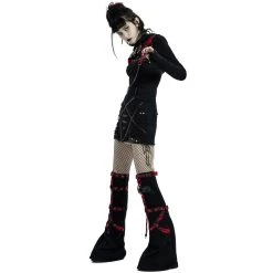 PUNK RAVE Mini-Jupe 'Decadent' Noire -ALCHEMY GOTHIC shop mini jupe decadent noire 7