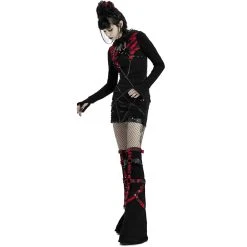 PUNK RAVE Mini-Jupe 'Decadent' Noire -ALCHEMY GOTHIC shop mini jupe decadent noire 8
