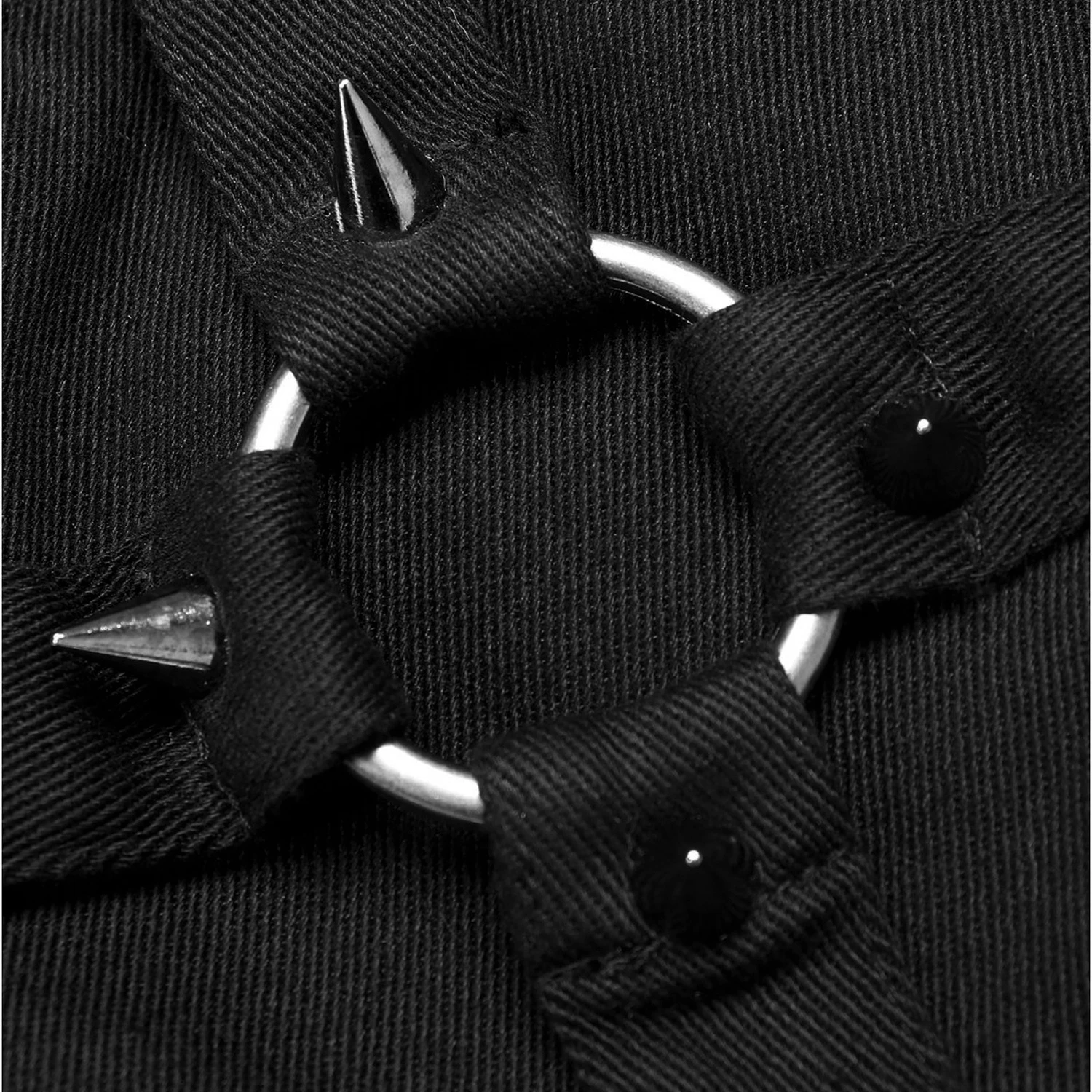 PUNK RAVE Mini Jupe 'Gothic Trooper' Noire 16 PUNK RAVE Mini Jupe 'Gothic Trooper' Noire – Image 14