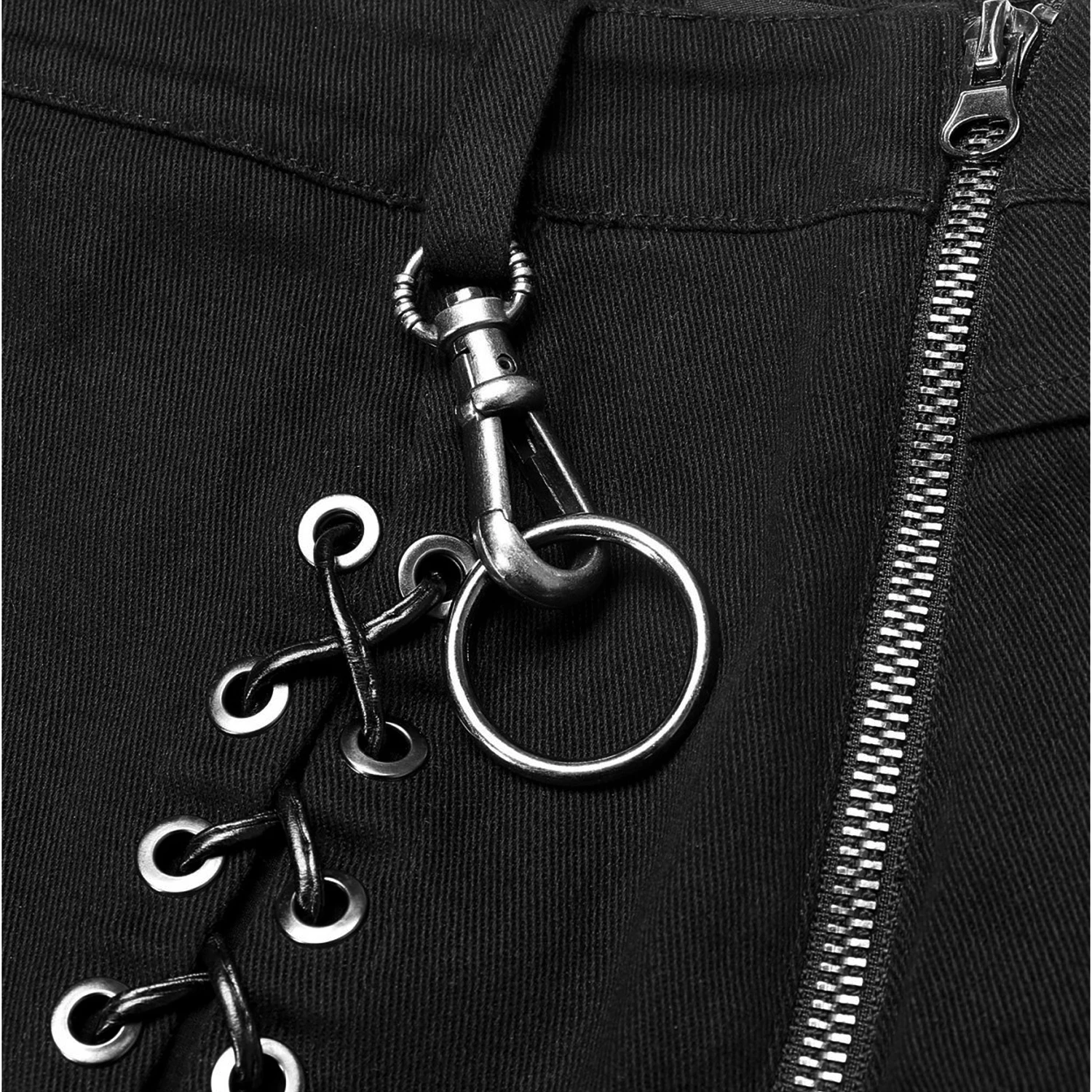 PUNK RAVE Mini Jupe 'Gothic Trooper' Noire 18 PUNK RAVE Mini Jupe 'Gothic Trooper' Noire – Image 16