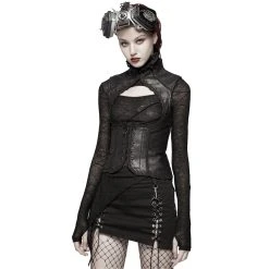 PUNK RAVE Mini Jupe 'Gothic Trooper' Noire 29 PUNK RAVE Mini Jupe 'Gothic Trooper' Noire -ALCHEMY GOTHIC shop mini jupe gothic trooper noire 7