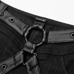 PUNK RAVE Mini-Jupe 'Guenievre' Noire -ALCHEMY GOTHIC shop mini jupe guenievre noire 16