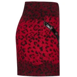PUNK RAVE Mini-Jupe 'Hot Girl' En Léopard Rouge -ALCHEMY GOTHIC shop mini jupe hot girl en leopard rouge 15