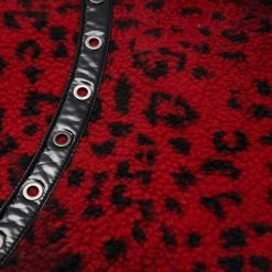 PUNK RAVE Mini-Jupe 'Hot Girl' En Léopard Rouge -ALCHEMY GOTHIC shop mini jupe hot girl en leopard rouge 16