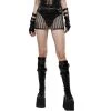 PUNK RAVE Mini Jupe 'Meshmerizer' Noire -ALCHEMY GOTHIC shop mini jupe meshmerizer noire