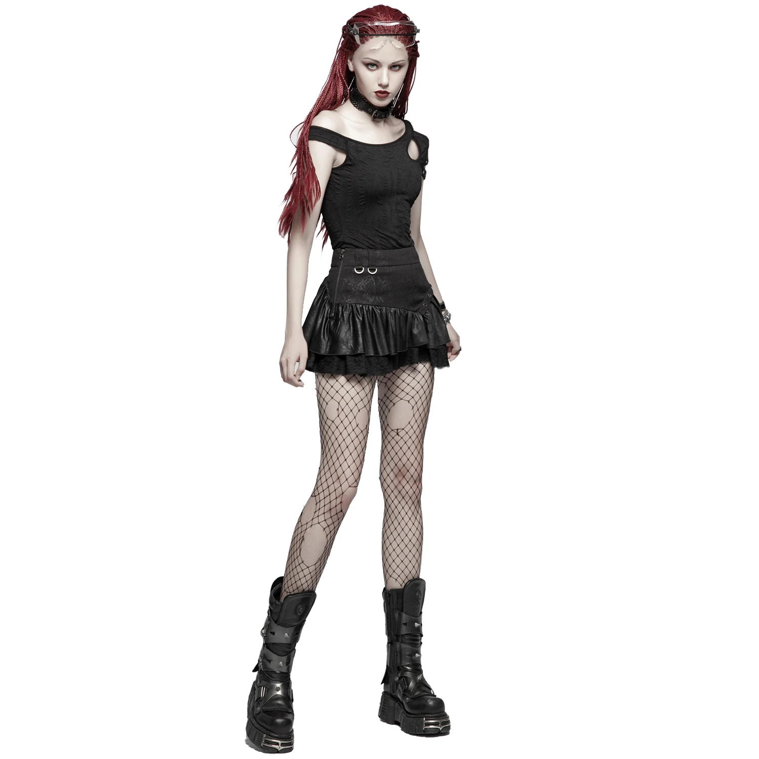 PUNK RAVE Mini-Jupe 'Norra' Noire 4 PUNK RAVE Mini-Jupe 'Norra' Noire – Image 2