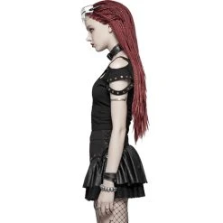 PUNK RAVE Mini-Jupe 'Norra' Noire 23 PUNK RAVE Mini-Jupe 'Norra' Noire -ALCHEMY GOTHIC shop mini jupe norra noire 6