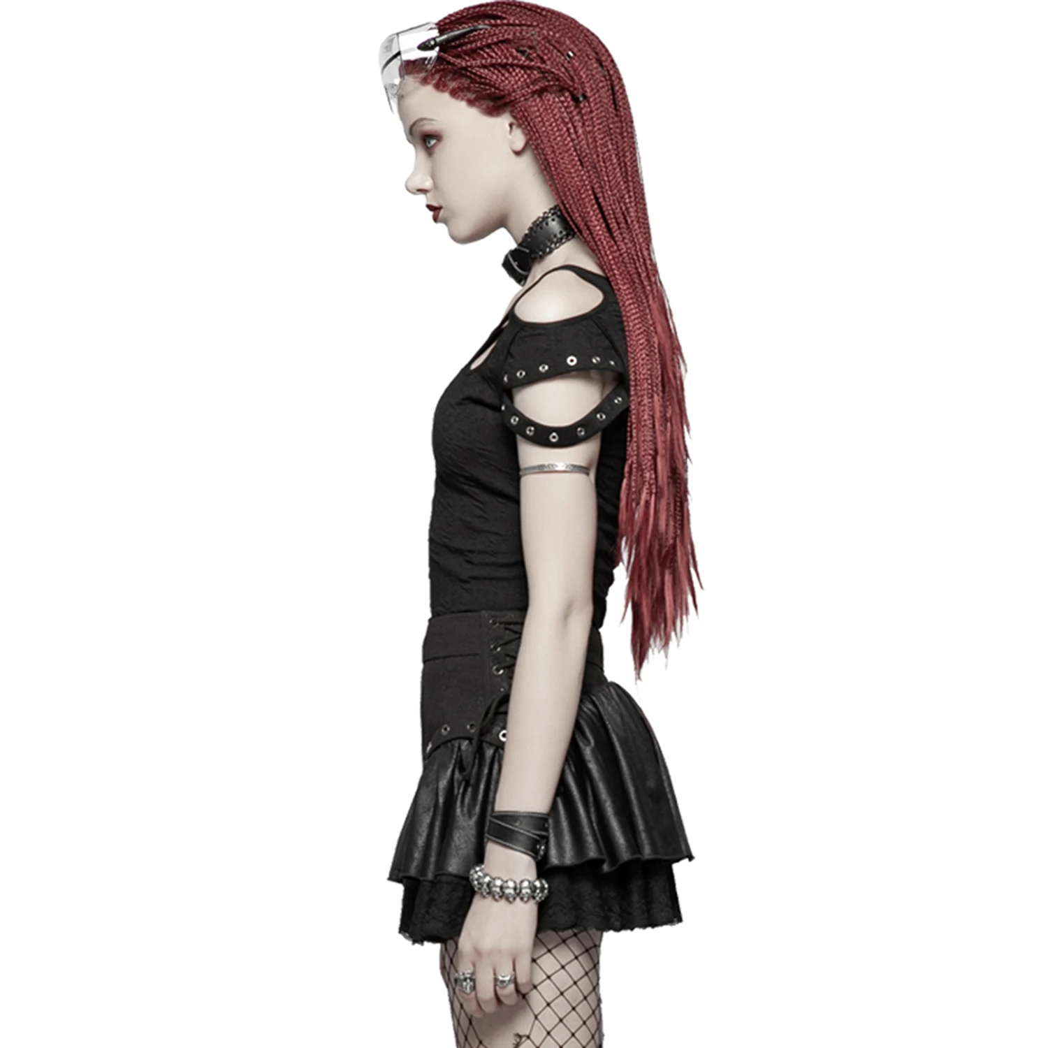 PUNK RAVE Mini-Jupe 'Norra' Noire 9 PUNK RAVE Mini-Jupe 'Norra' Noire – Image 7