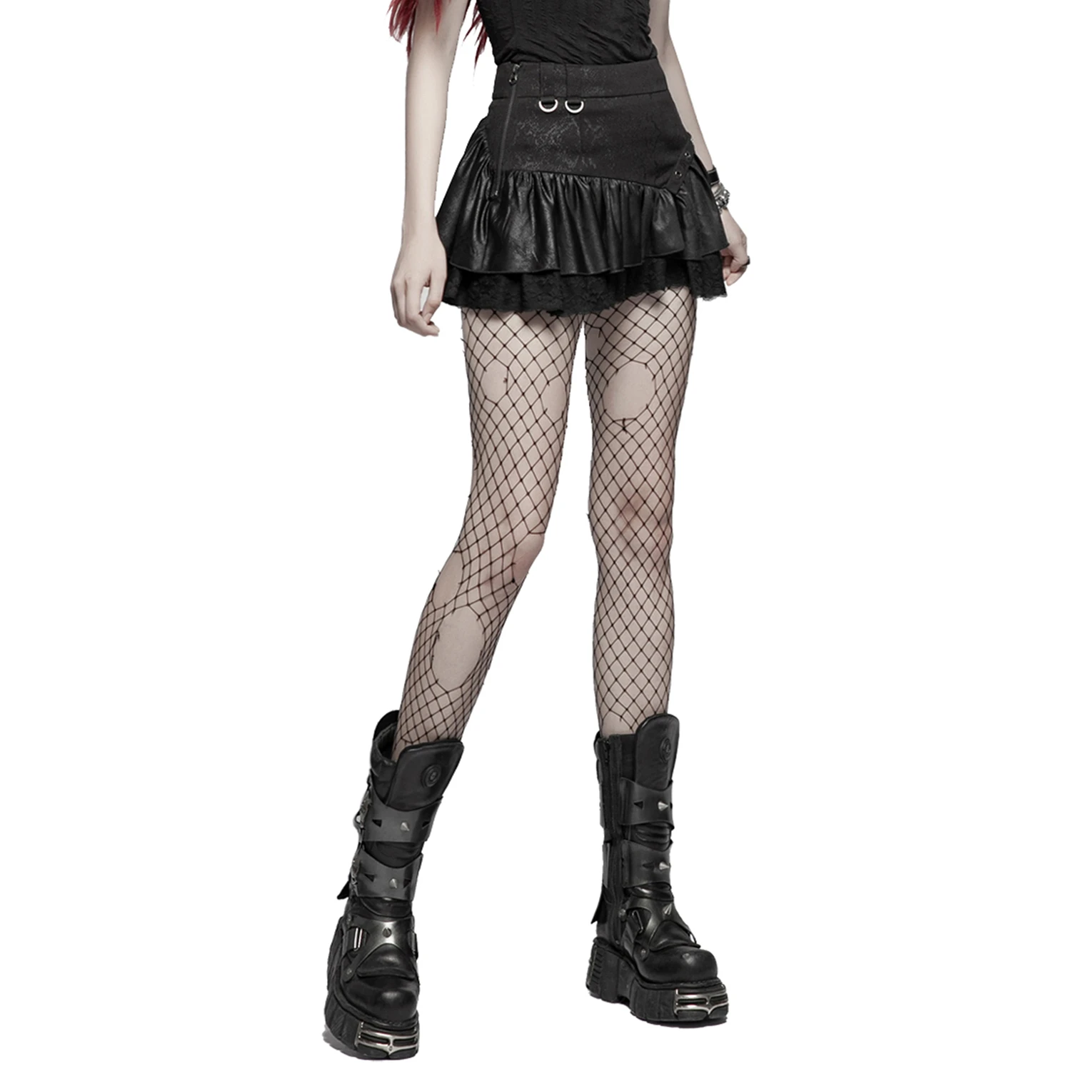 PUNK RAVE Mini-Jupe 'Norra' Noire 3 PUNK RAVE Mini-Jupe 'Norra' Noire