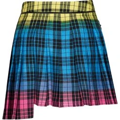 PUNK RAVE Mini-Jupe Plissée 'Punk Plaid' à Carreaux -ALCHEMY GOTHIC shop mini jupe plissee punk plaid a carreaux 12