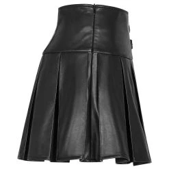 PUNK RAVE Mini Jupe 'Xena' En Simili Cuir Noir 20 PUNK RAVE Mini Jupe 'Xena' En Simili Cuir Noir -ALCHEMY GOTHIC shop mini jupe xena en simili cuir noir 7
