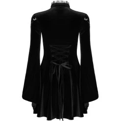 PUNK RAVE Mini Robe 'Badriyah' En Velours Noir 36 PUNK RAVE Mini Robe 'Badriyah' En Velours Noir -ALCHEMY GOTHIC shop mini robe badriyah en velours noir 14