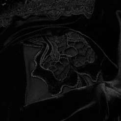 PUNK RAVE Mini Robe 'Badriyah' En Velours Noir 40 PUNK RAVE Mini Robe 'Badriyah' En Velours Noir -ALCHEMY GOTHIC shop mini robe badriyah en velours noir 18