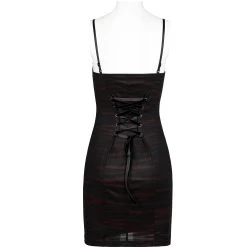 PUNK RAVE Mini Robe 'Bat Sleep' Noire Et Bordeaux -ALCHEMY GOTHIC shop mini robe bat sleep noire et bordeaux 13