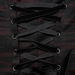 PUNK RAVE Mini Robe 'Bat Sleep' Noire Et Bordeaux -ALCHEMY GOTHIC shop mini robe bat sleep noire et bordeaux 15