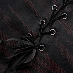 PUNK RAVE Mini Robe 'Bat Sleep' Noire Et Bordeaux -ALCHEMY GOTHIC shop mini robe bat sleep noire et bordeaux 16