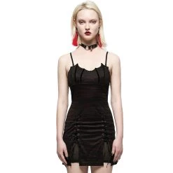 PUNK RAVE Mini Robe 'Bat Sleep' Noire Et Bordeaux -ALCHEMY GOTHIC shop mini robe bat sleep noire et bordeaux 9