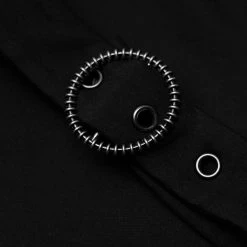 PUNK RAVE Mini Robe 'Elsinore' Noire -ALCHEMY GOTHIC shop mini robe elsinore noire 12