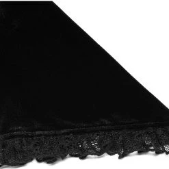 PUNK RAVE Mini Robe 'Ishtar' Noire En Velours Et Dentelle -ALCHEMY GOTHIC shop mini robe ishtar noire en velours et dentelle 12