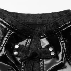 PUNK RAVE Mini Robe 'Matrix Geisha' En Simili Cuir Noir Verni -ALCHEMY GOTHIC shop mini robe matrix geisha en simili cuir noir verni 10
