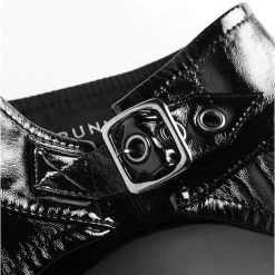 PUNK RAVE Mini Robe 'Techno Geisha' En Simili Cuir Noir Verni 28 PUNK RAVE Mini Robe 'Techno Geisha' En Simili Cuir Noir Verni -ALCHEMY GOTHIC shop mini robe techno geisha en simili cuir noir verni 11