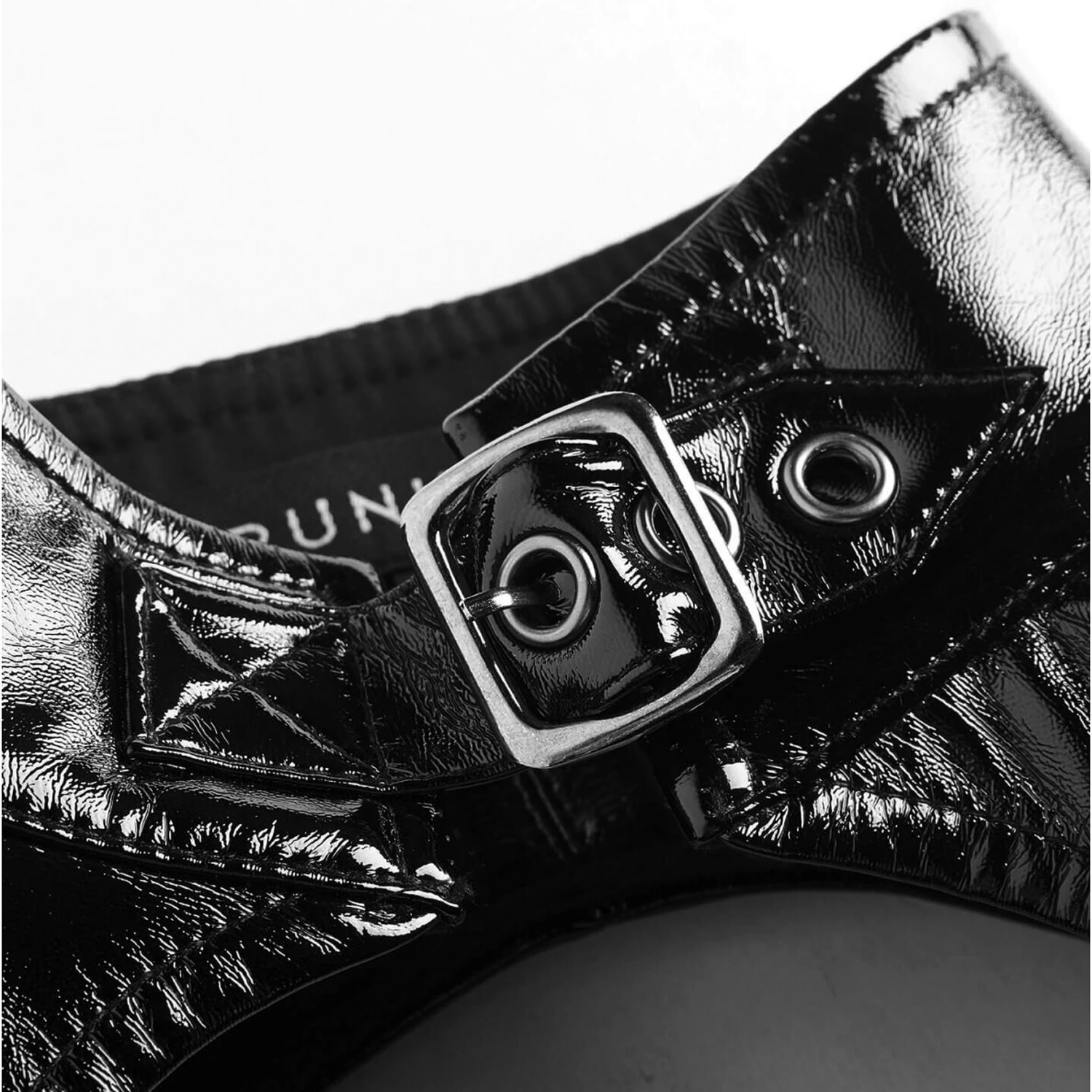 PUNK RAVE Mini Robe 'Techno Geisha' En Simili Cuir Noir Verni 14 PUNK RAVE Mini Robe 'Techno Geisha' En Simili Cuir Noir Verni – Image 12