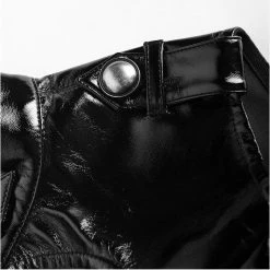 PUNK RAVE Mini Robe 'Techno Geisha' En Simili Cuir Noir Verni 30 PUNK RAVE Mini Robe 'Techno Geisha' En Simili Cuir Noir Verni -ALCHEMY GOTHIC shop mini robe techno geisha en simili cuir noir verni 13