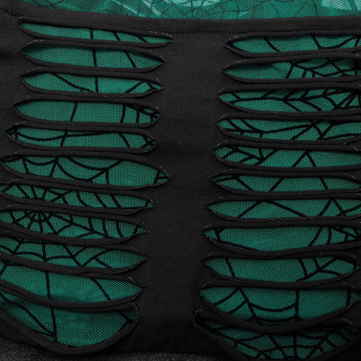 PUNK RAVE Mini Robe 'Willow' Noire Et Verte 15 PUNK RAVE Mini Robe 'Willow' Noire Et Verte – Image 13