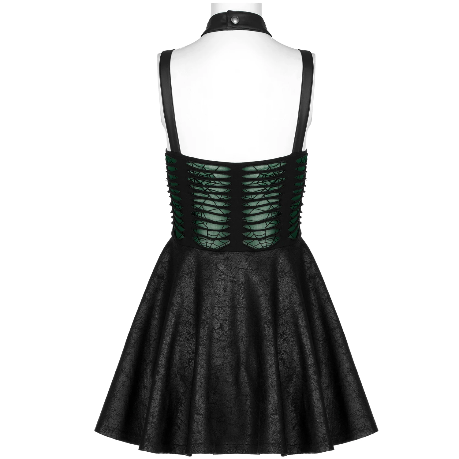 PUNK RAVE Mini Robe 'Willow' Noire Et Verte 12 PUNK RAVE Mini Robe 'Willow' Noire Et Verte – Image 10