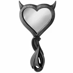 The Vault By Alchemy Miroir à Main 'Devil's Heart' Noir